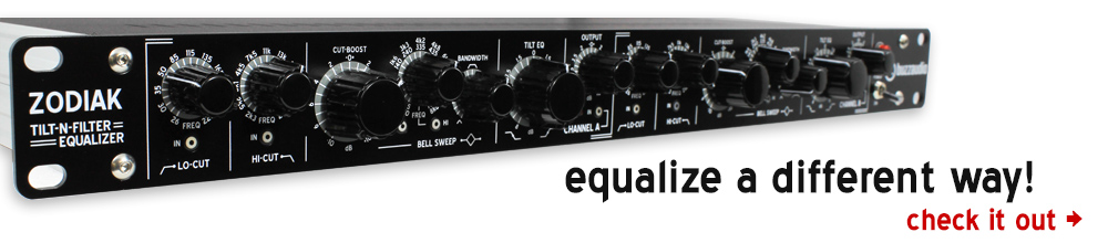 Zodiak equalizer for tracking vocals